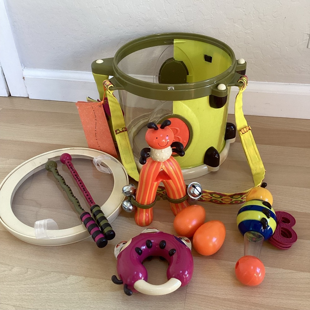 B. toys Toy Drum Set 7 Instruments